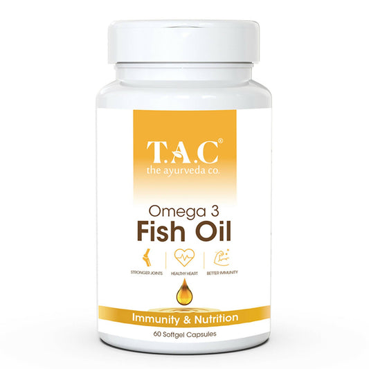 TAC - The Ayurveda Co. Omega 3 Fish Oil Soft Gel Capsules - KE Healthcare Pvt. Ltd.
