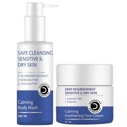 Dermistry Sensitive & Dry Skin Body Wash & Face Cream - Swadesiicart