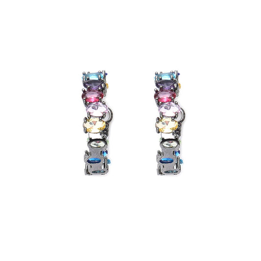 Multi Loops Silver Plated- Ruby Raang | Swadesiicart