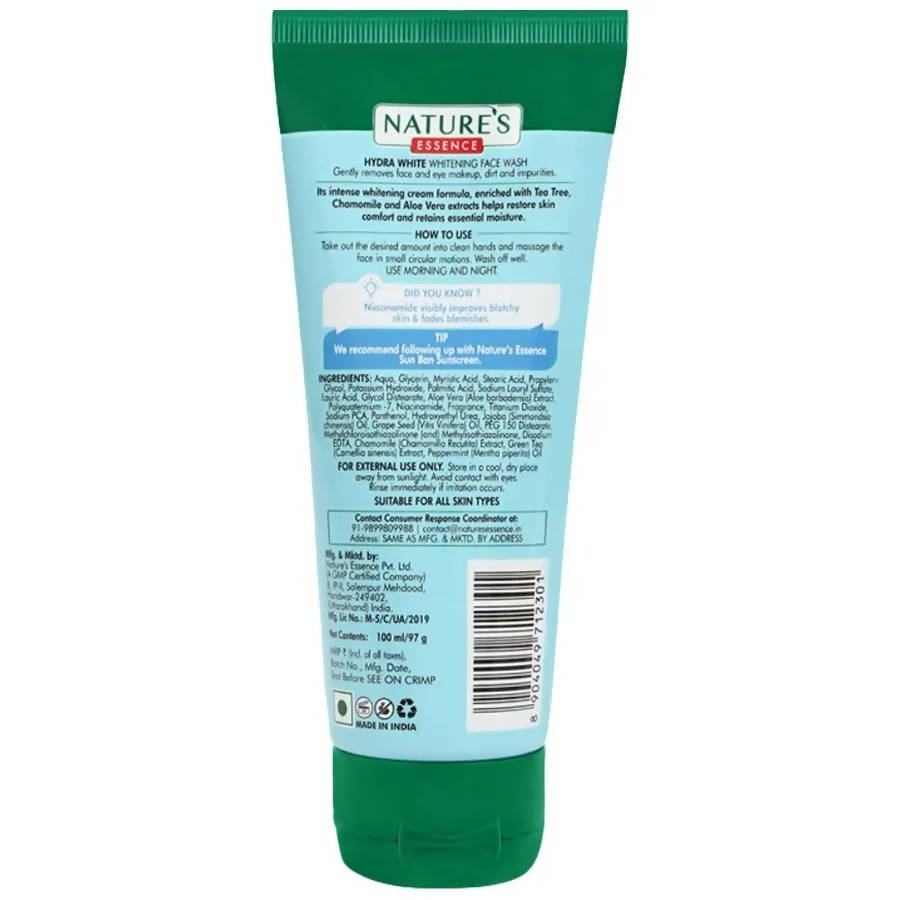 Nature's Essence Hydra White Whitening Face Wash - Swadesiicart