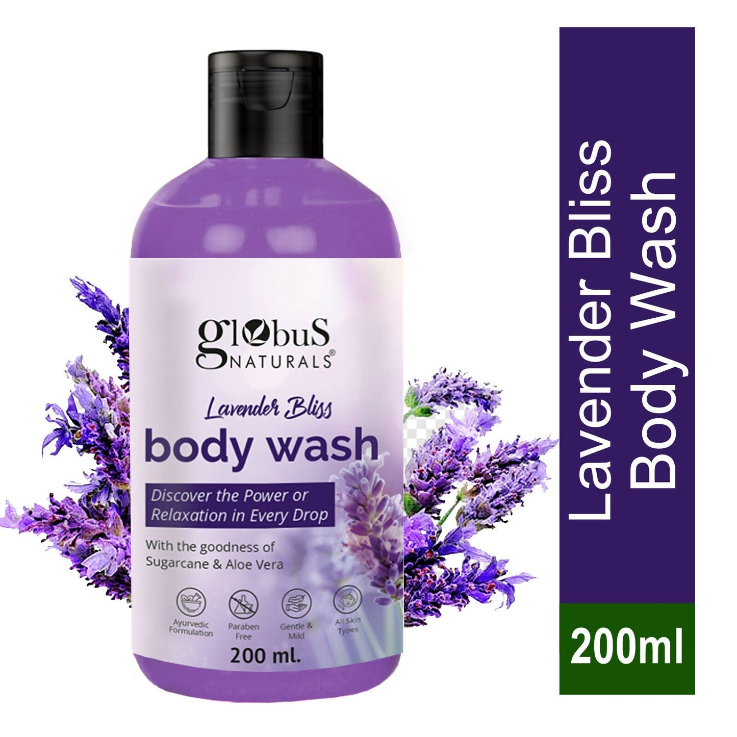 Globus Naturals Lavender Body Wash | Swadesiicart
