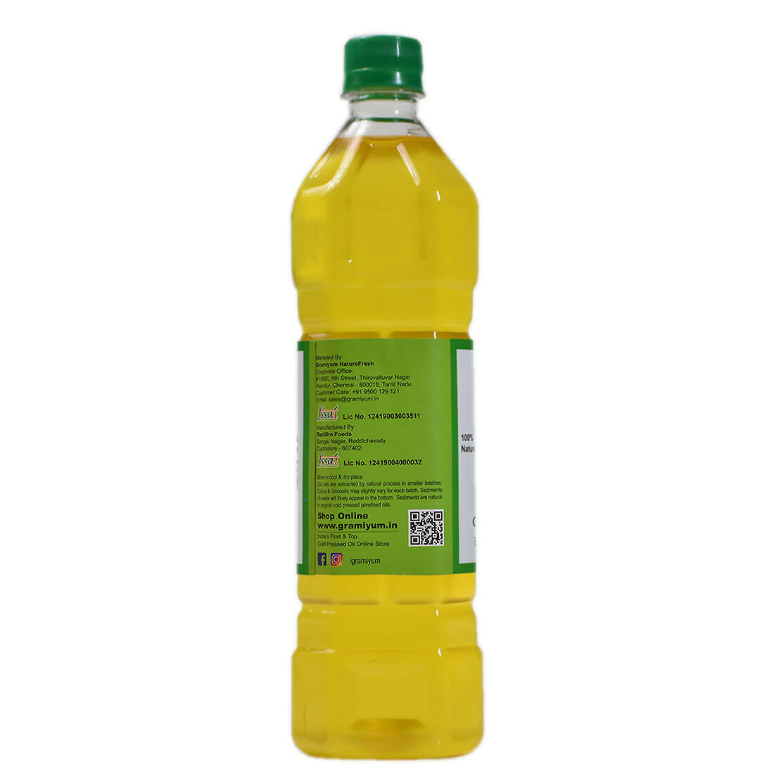 Gramiyum Groundnut Oil (Cold Pressed) - Swadesiicart
