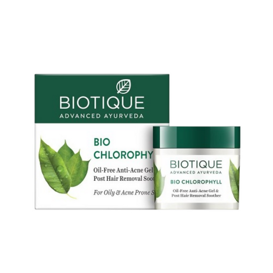 Biotique Bio Chlorophyll Oil Free Anti-Acne Gel - Swadesiicart