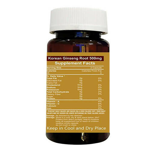 Cipzer Korean Ginseng Capsules - Swadesiicart