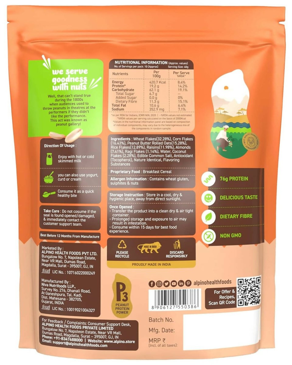 Alpino High Protein Super Muesli Nut Delight - Swadesiicart
