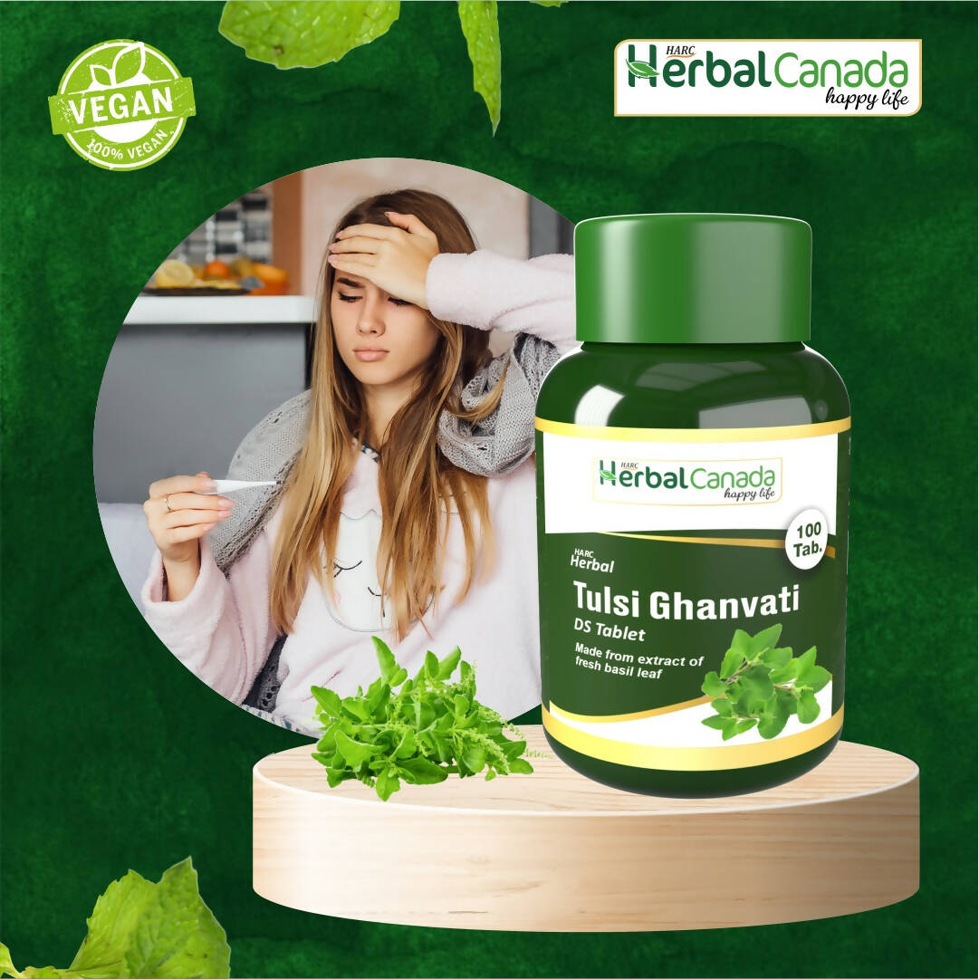 Herbal Canada Tulsi Ghanvati Tablets - Swadesiicart