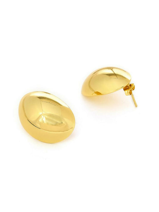 Golden Drop Earrings - Ruby Raang | Swadesiicart