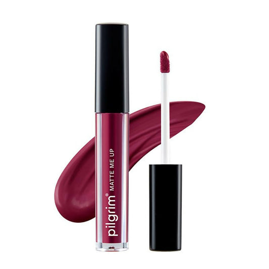 Pilgrim Liquid Matte Lipstick with Hyaluronic Acid - Wine Spill - Pilgrim