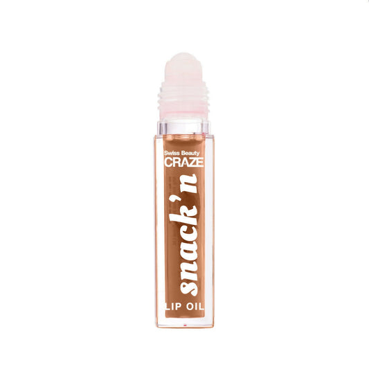 Swiss Beauty Craze Snack'N Nourishing Lip Oil - 1. Cinnamon Roll | Swadesiicart