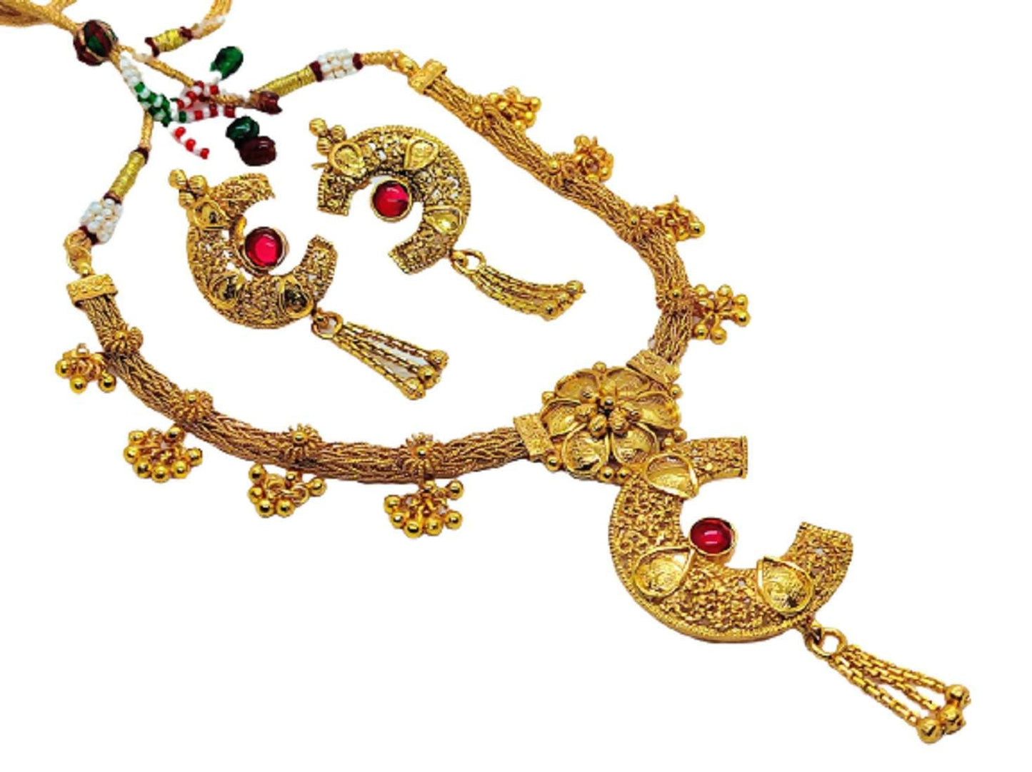 Pink Kemp Necklace | Swadesiicart