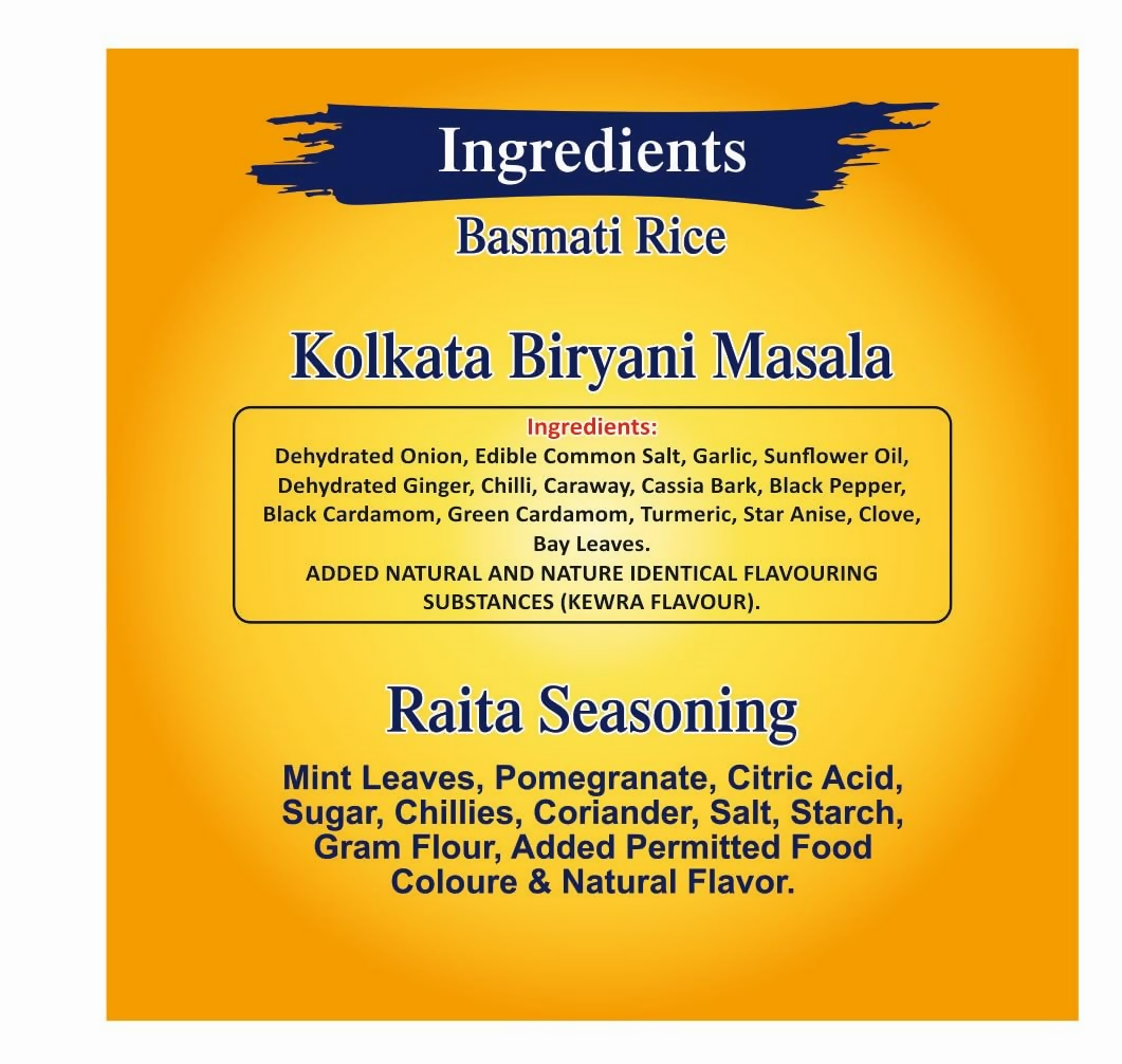 Mama's Love Biryani Kit Kolkata Authentic Recipe - Swadesiicart