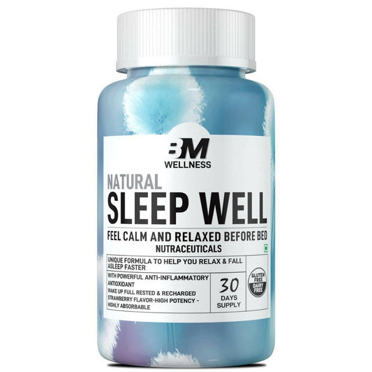 BM Wellness Natural Sleep Well Tablets (800mg) | Swadesiicart