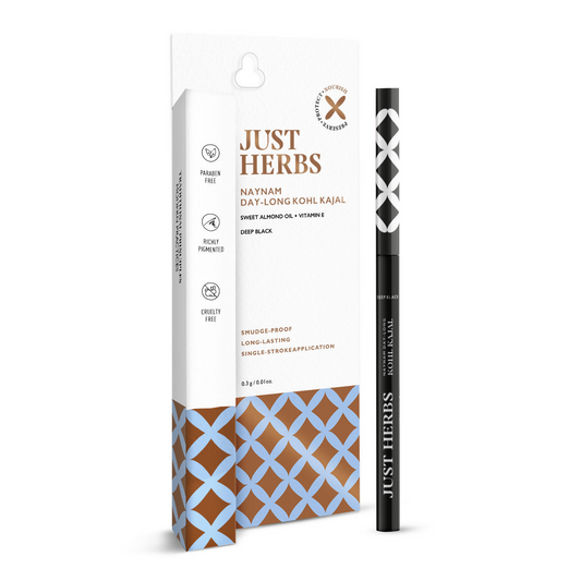 Just Herbs Naynam Day-Long Kohl Kajal – Ayurvedic Eye Makeup