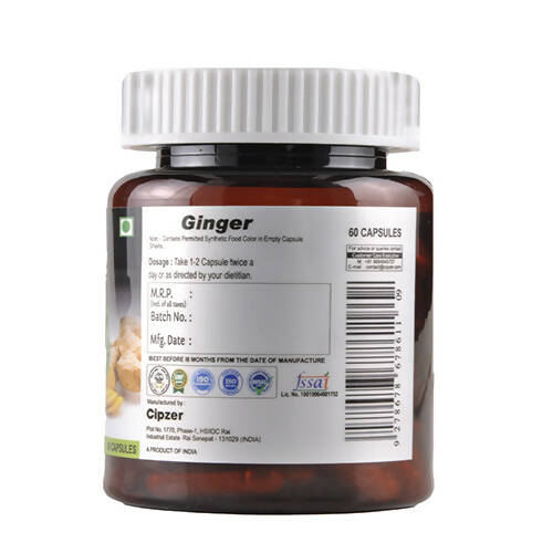 Cipzer Ginger Capsules - Swadesiicart