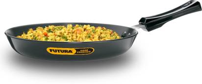 Hawkins Futura Hard Anodised Frying Pan 25 cm Diameter 1 L (IAF25) - Swadesiicart