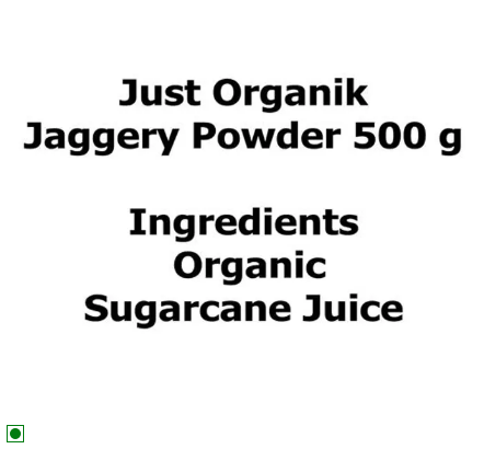 Just Organik Jaggery Powder (Shakkar) - Limited Time Offer - Swadesiicart