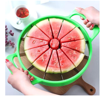 Stainless Steel - Watermelon Cutter Slicer - Swadesiicart