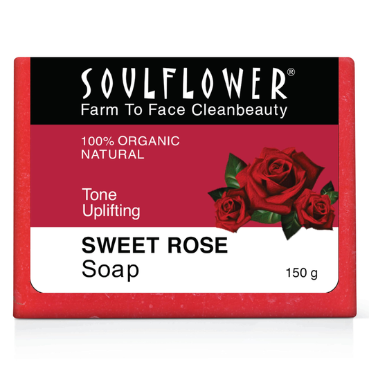 Soulflower Sweet Rose Handmade Soap - Swadesiicart