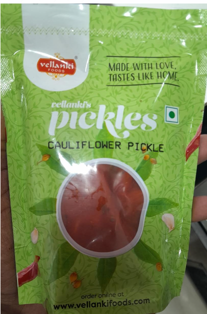 Vellanki Foods - Cauliflower Pickle / Gobhi Ka Achaar - Swadesiicart