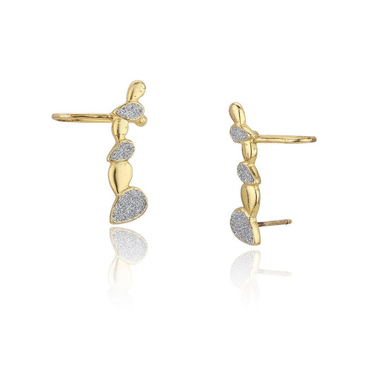 925 Sterling Silver Gold-Polished Circular Hoop Earring - Wahe Jewels - Swadesiicart