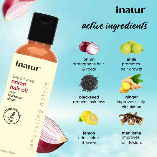 Inatur Onion Hair Oil - Swadesiicart