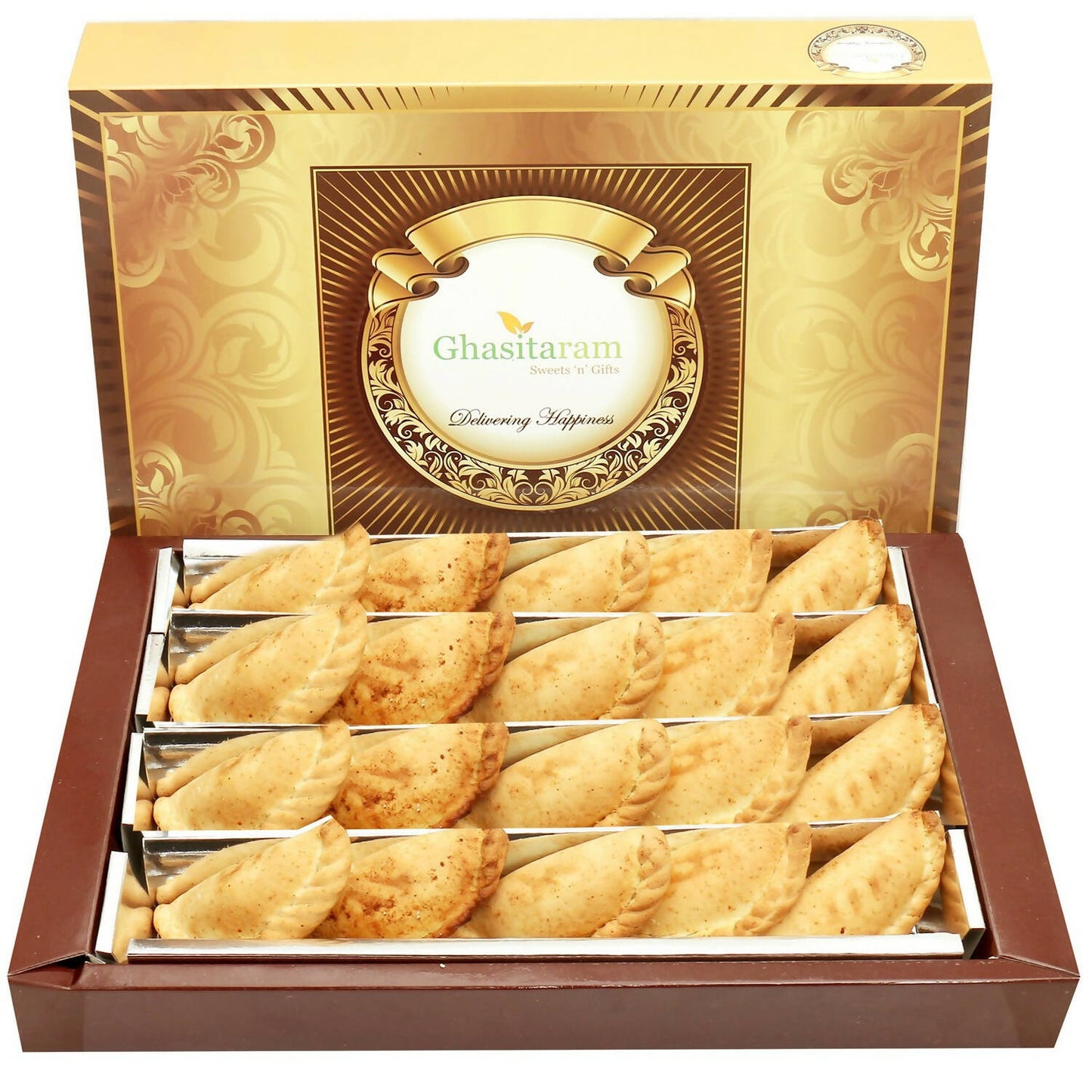 Ghasitaram Holi Sweets - Air Fried/ No Oil Diet Gujiyas | Swadesiicart