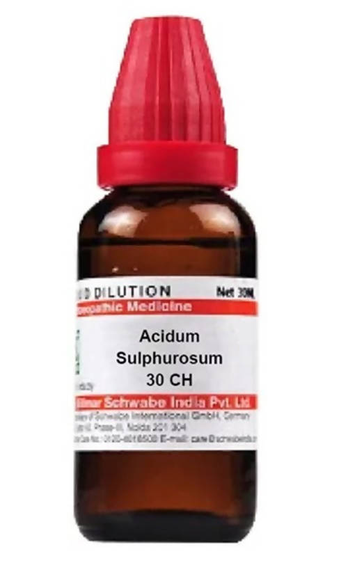 Dr. Willmar Schwabe India Acidum Sulphurosum Dilution | Swadesiicart