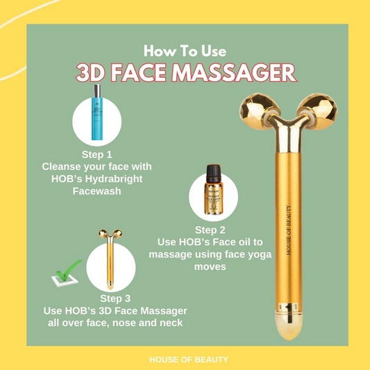 House of Beauty 3D Face Massager - Swadesiicart