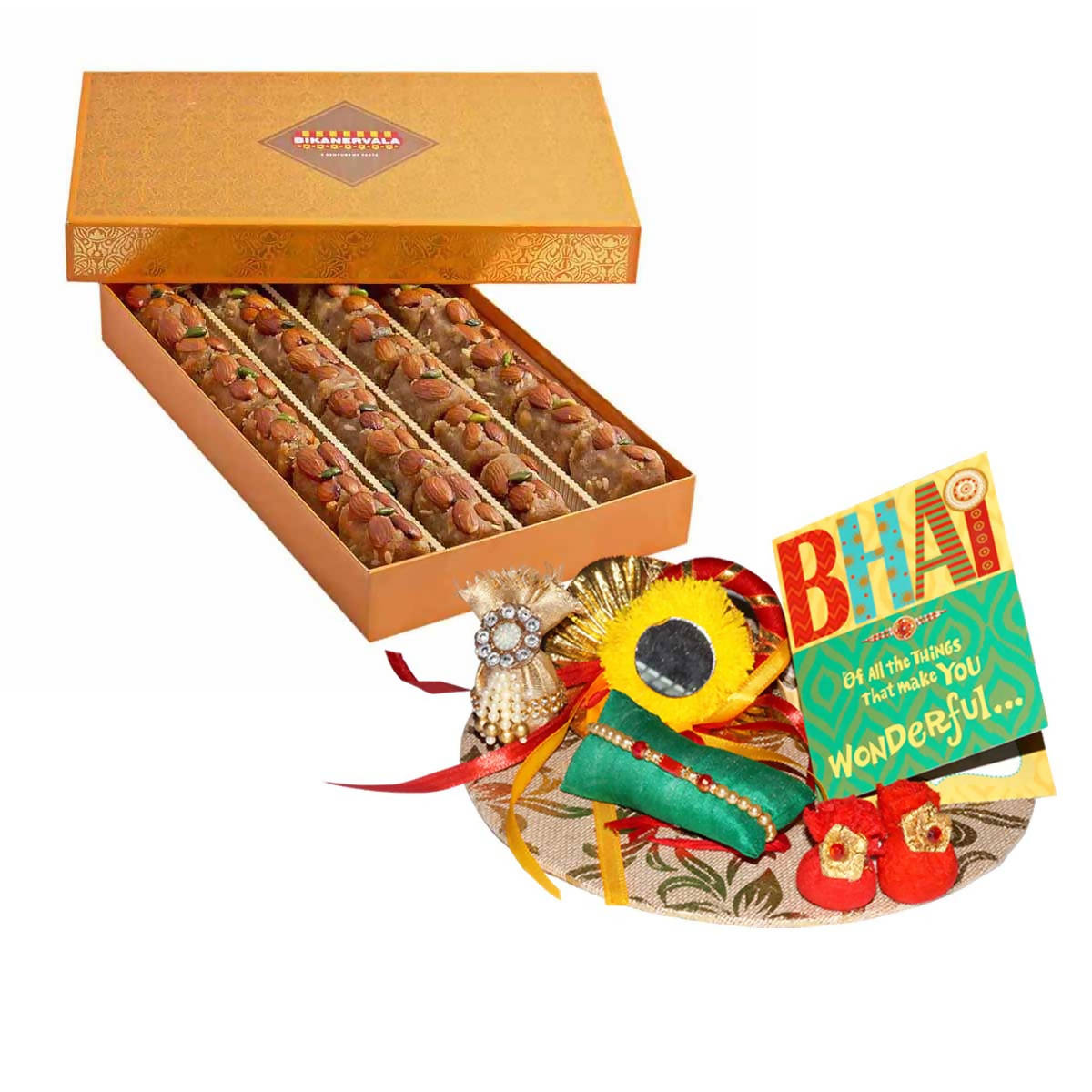 Bikanervala Badam Pinni Rakhi Gifts | Swadesiicart