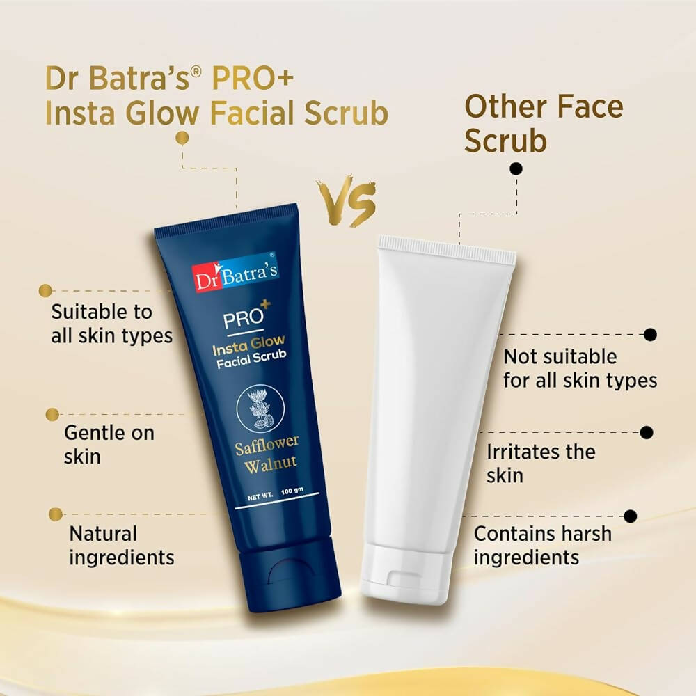 Dr. Batra's PRO+ Insta Glow Facial Scrub - Swadesiicart