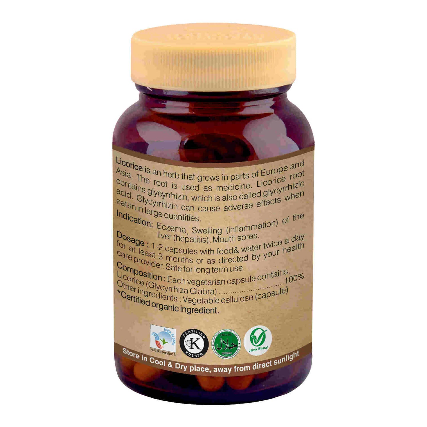 Organic Wellness Licorice Capsules - Swadesiicart