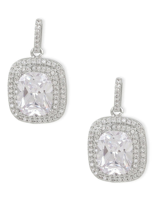 Silver Earrings- Ruby Raang | Swadesiicart