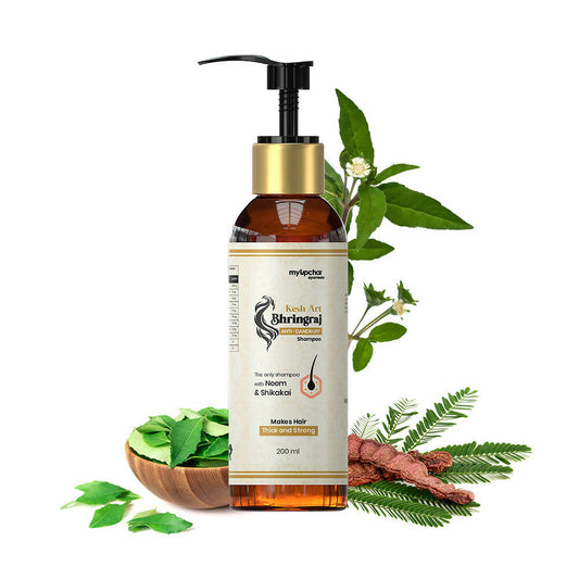myUpchar Ayurveda KeshArt Bhringraj Anti-Dandruff Shampoo | Swadesiicart