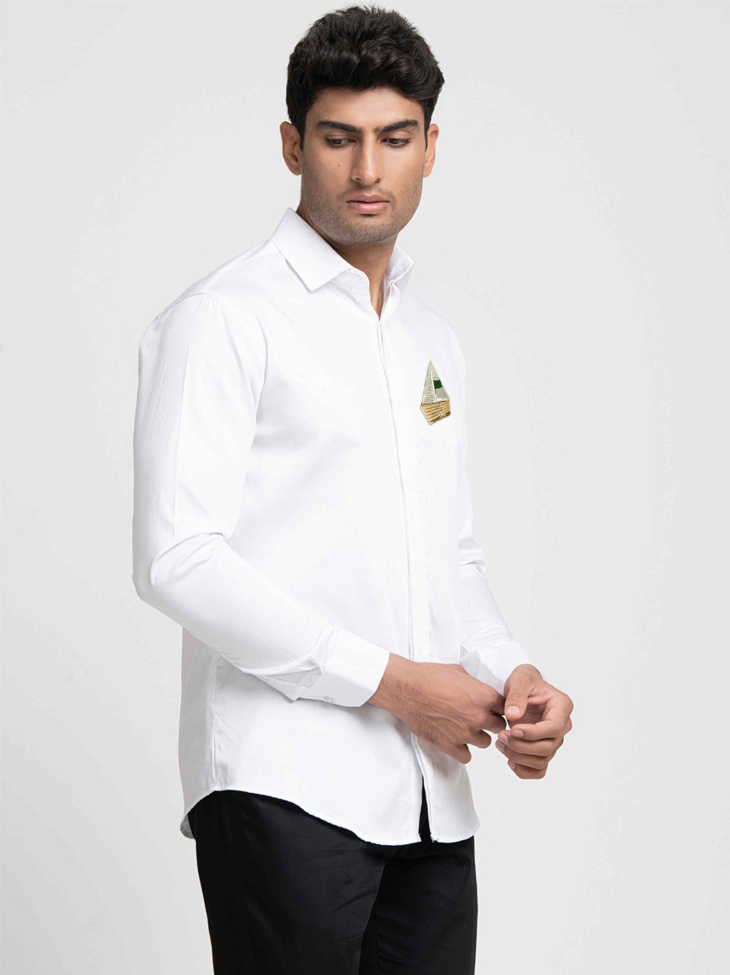 Boat Embroidery Shirt by Hilo Design