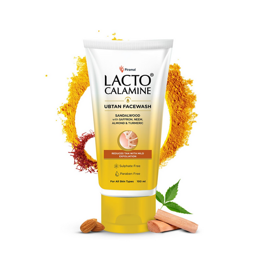 Lacto Calamine Ubtan Face Wash for Glowing Skin - Swadesiicart