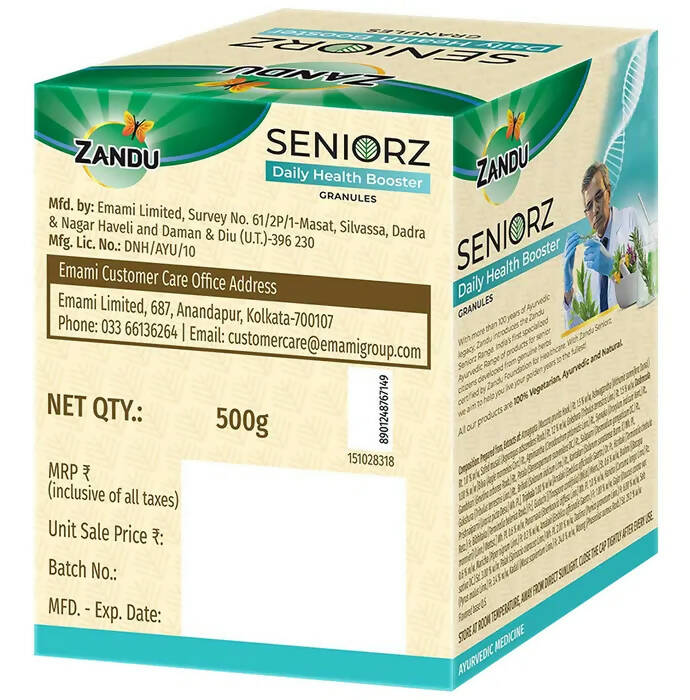 Zandu Seniorz Daily Health Booster Granules | Swadesiicart