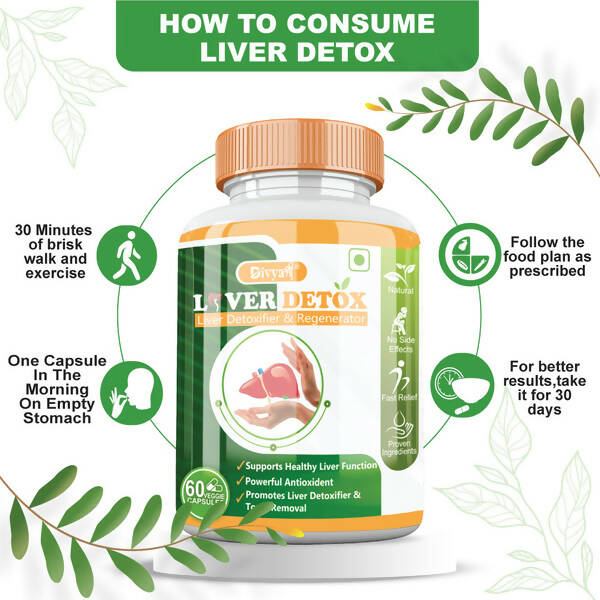 Divya Shree Liver Detox Veggie Capsules | Swadesiicart