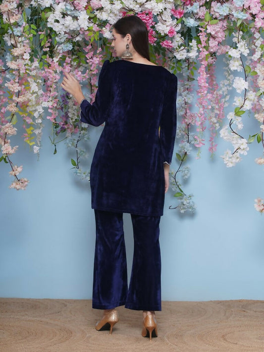 Joban Fashion Navy Blue Coord Set with inner - Swadesiicart