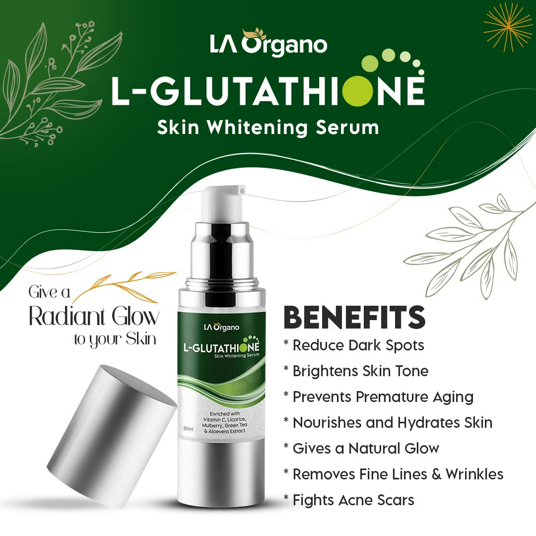 LA Organo L-Glutathione Serum For Skin Whitening | Swadesiicart