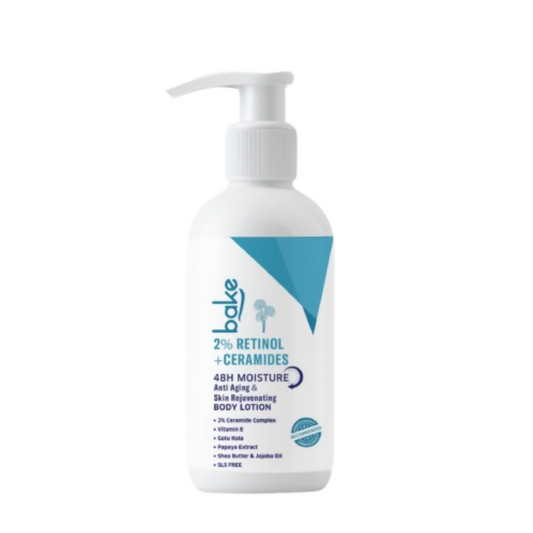 Bake 2% Retinol + Ceramides Body Lotion | Swadesiicart