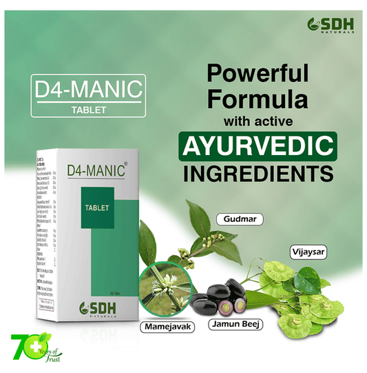 SDH Naturals D4-Manic Tablet | Swadesiicart
