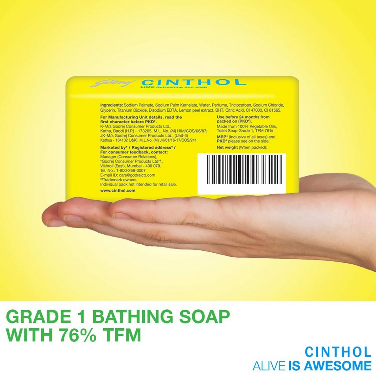 Cinthol Lime Refreshing Soap | Swadesiicart