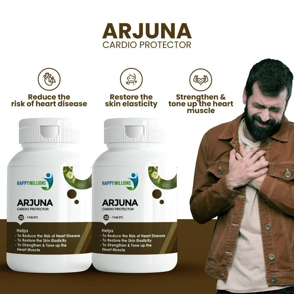 HappyMillions Arjuna Tablets | Swadesiicart