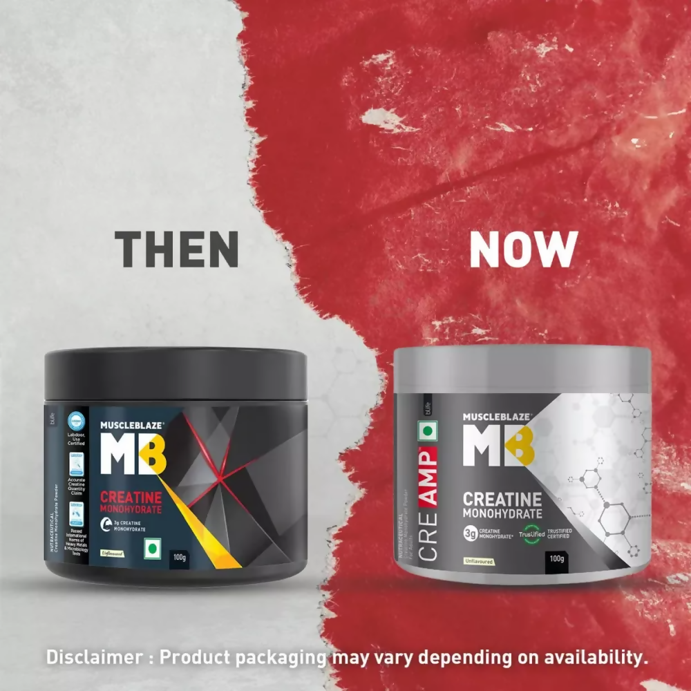MuscleBlaze Creatine Monohydrate Creamp Unflavored | Swadesiicart