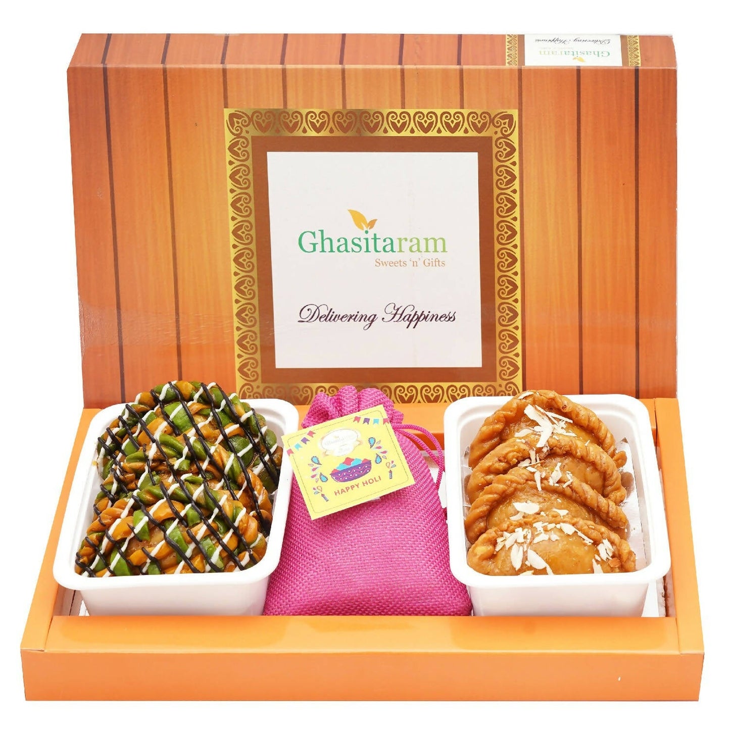Ghasitaram Assorted Box of Gujiyas, Designer Gujiyas and Thandai - Altcheeni