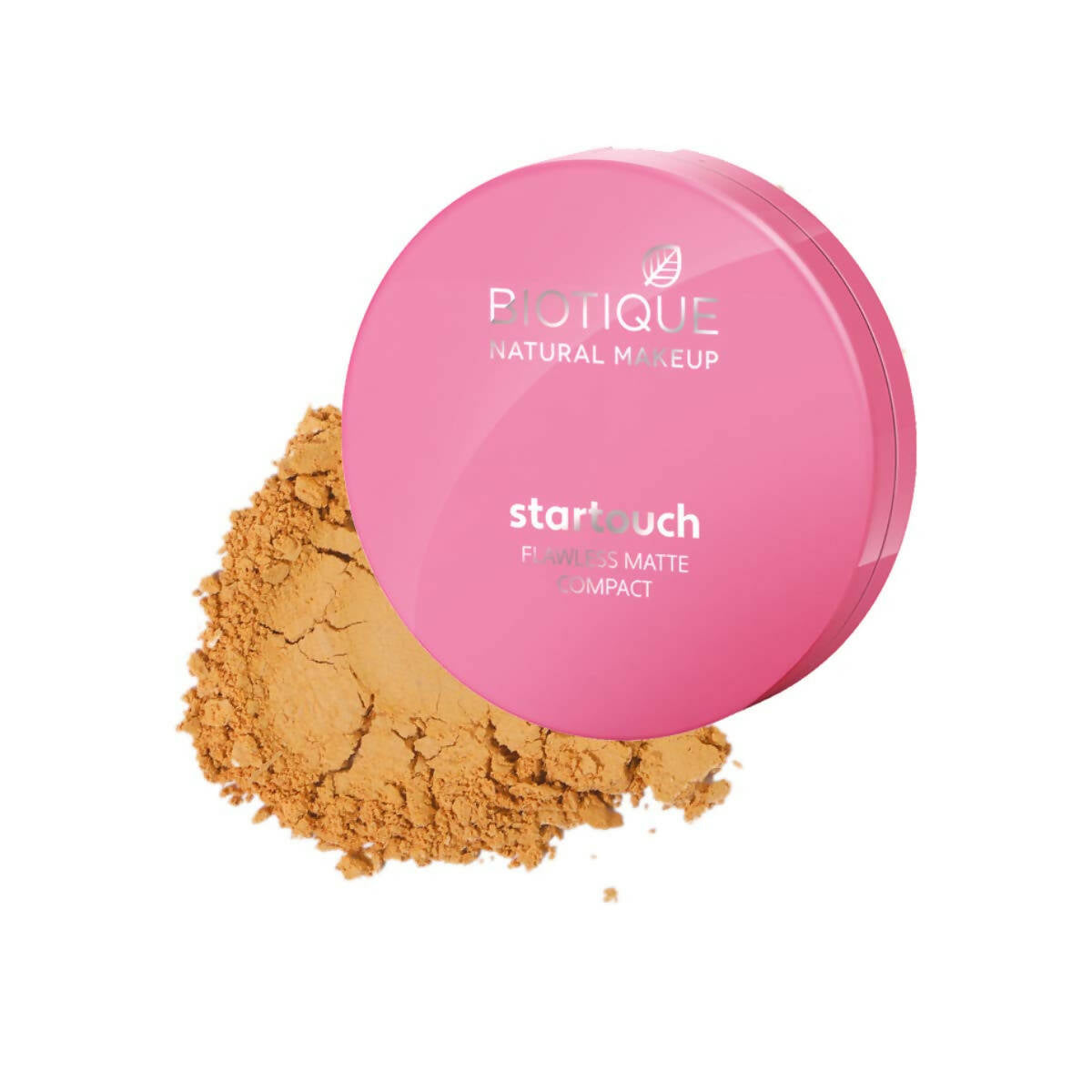 Biotique Natural Makeup Startouch Flawless Matte Compact - Tawny Nutmeg | Swadesiicart
