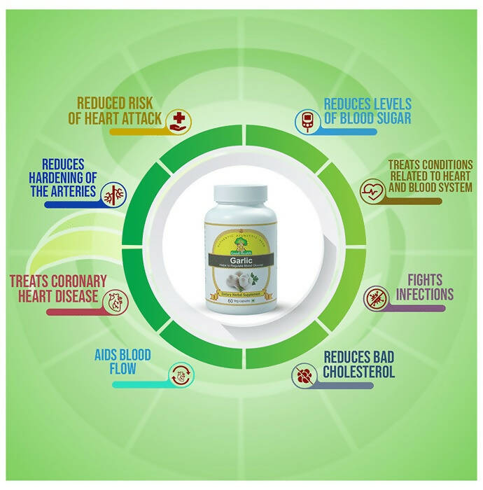 Sushrut Ayurved Good Health Garlic Veg Capsules - Swadesiicart