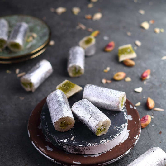 Almond House Kaju Pista Roll | Swadesiicart
