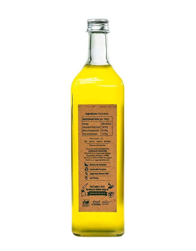 Adrish Wood Pressed Groundnut Oil - Swadesiicart