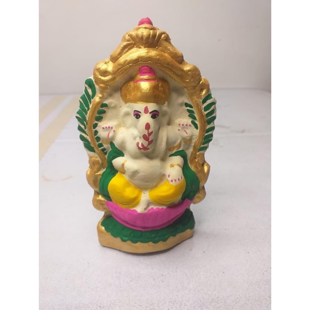 Meetakriti DIY Plantable Ganesha Idol Making Kit | Eco-Friendly 6-Inch Ganpati - Swadesiicart